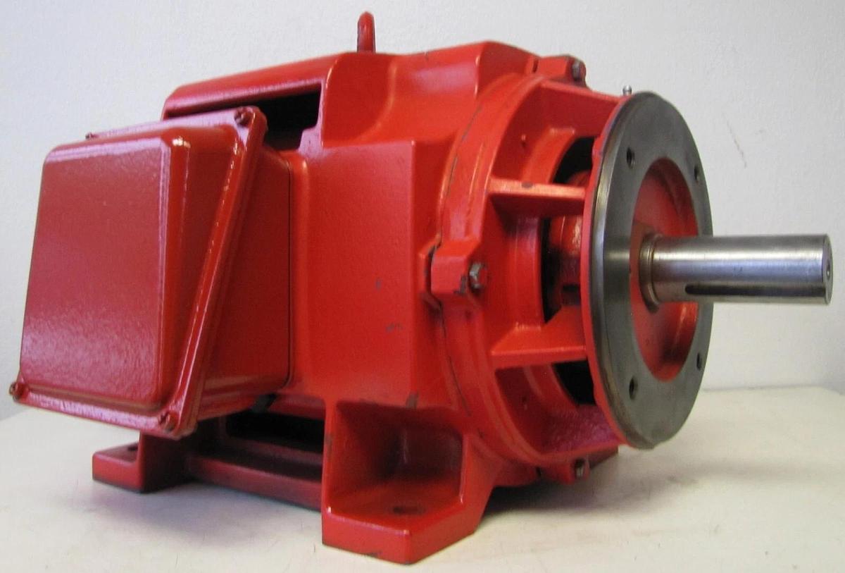 Used WEG 25 HP Electric Motor 230/460V 3 Phase 3530 RPM 256TC 1-5/8" Diameter Shaft