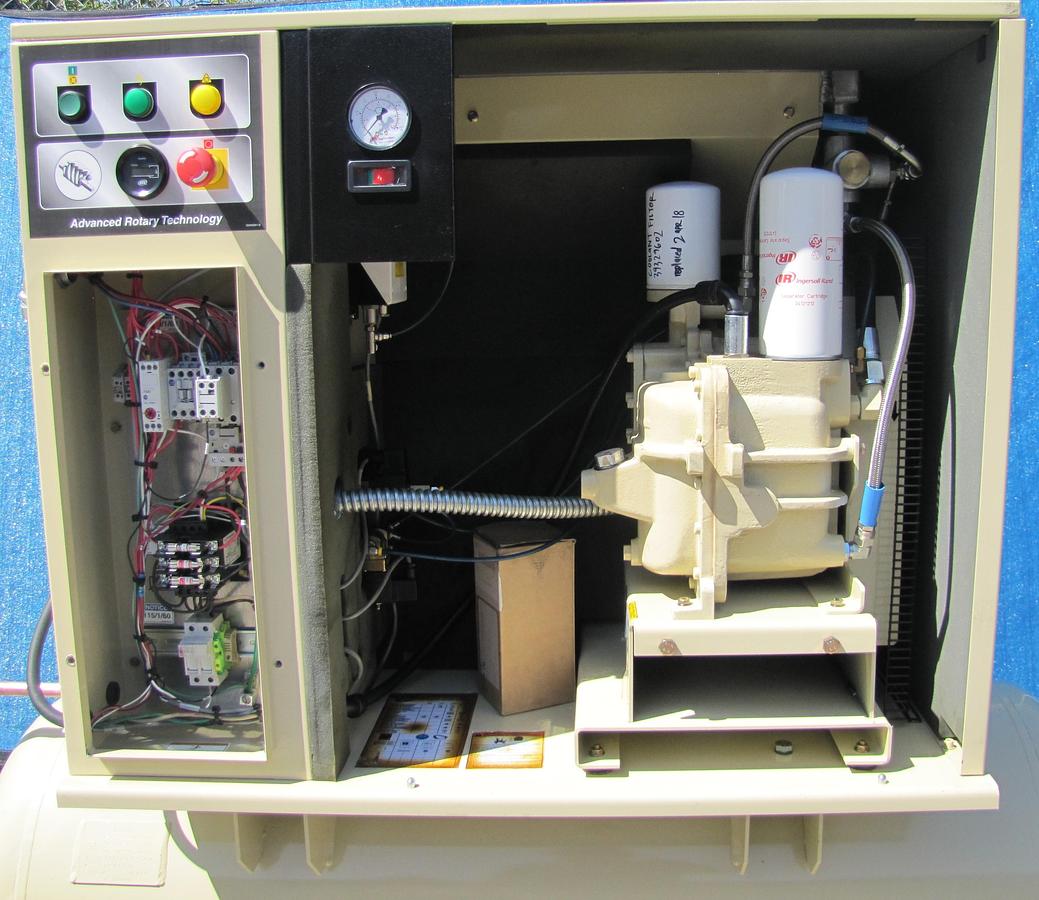Used Ingersoll Rand 5 HP Rotary Screw Air Compressor with Dryer & 80 Gallon Tank