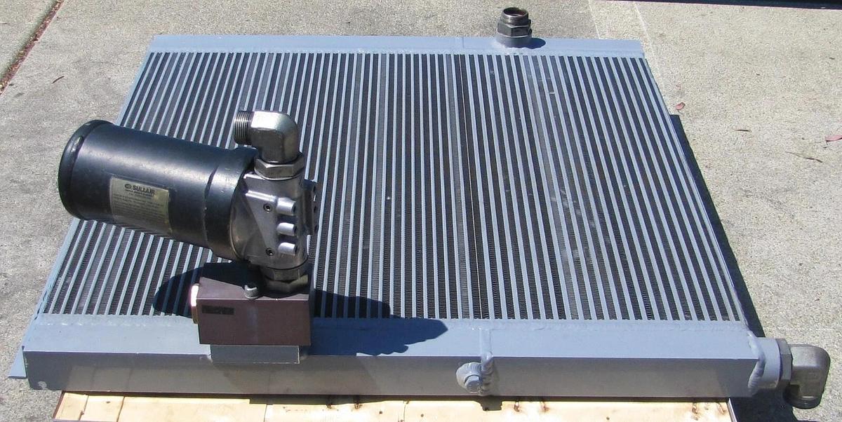 Used Sullair Air Oil Fluid Cooler 0225-0235-001 for 75 HP 5510 V/A Air Compressor