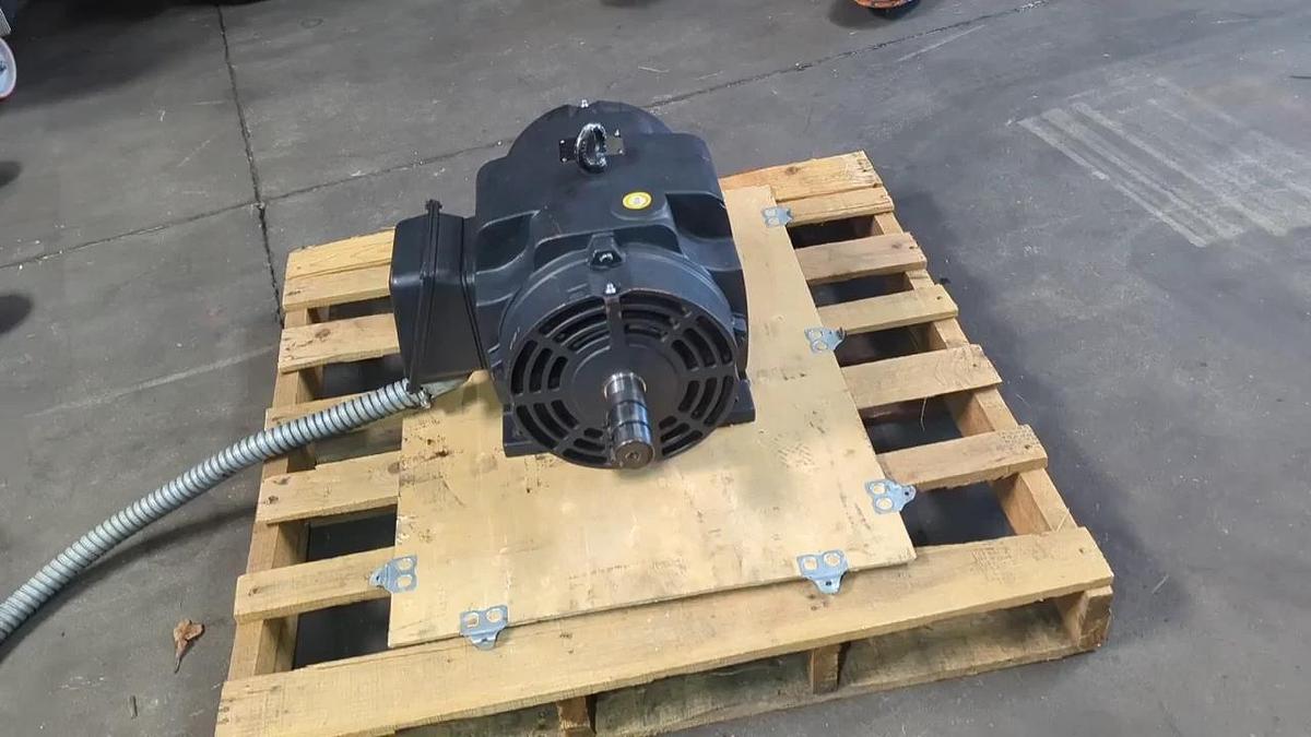 Used WEG 15 HP Electric Motor 208-230/460V 3 Phase 254T 1775 RPM 1-5/8" Shaft Dia.