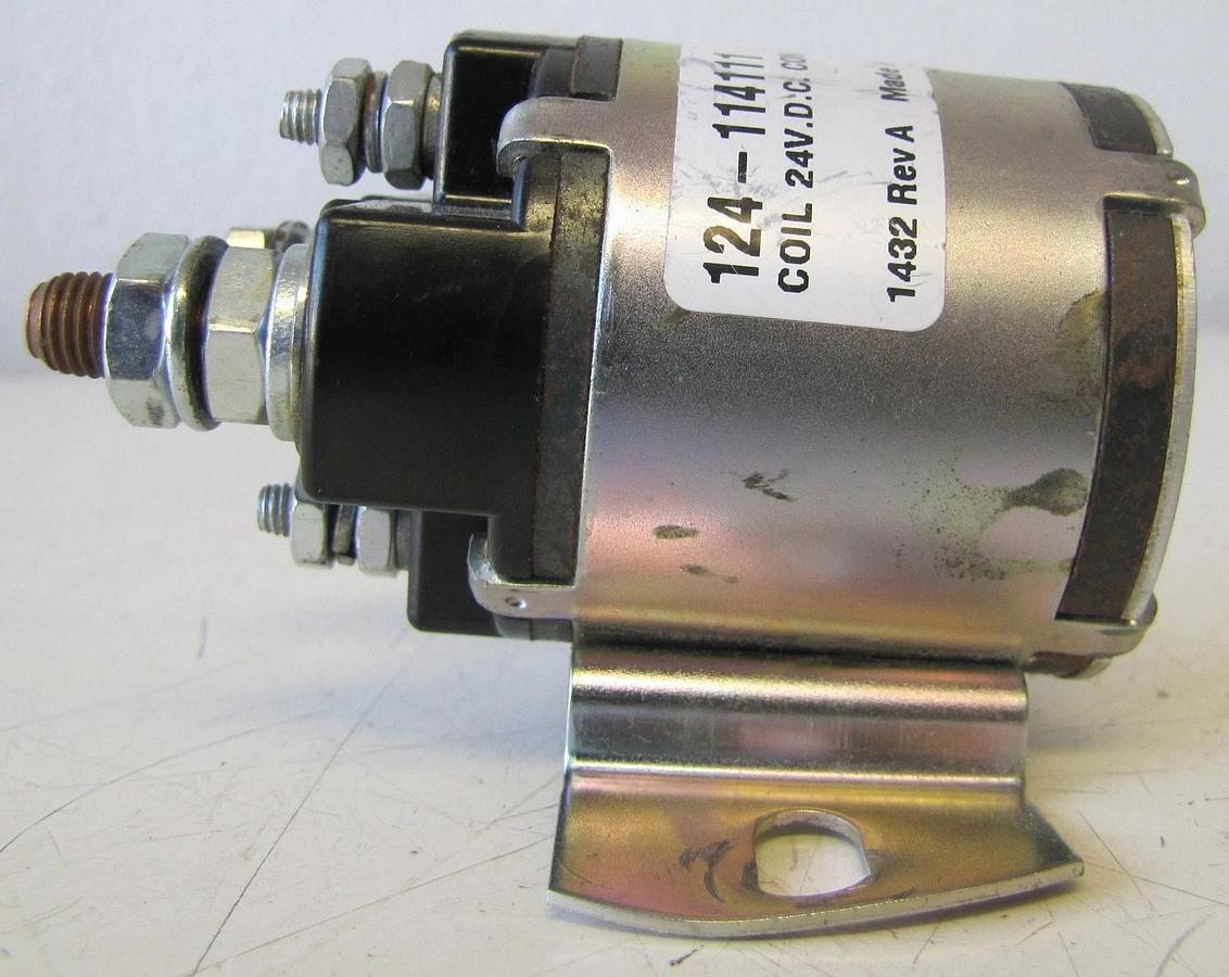 Used White Rodgers 124-114111 24V DC Soleniod 100 Amp SPNO 24 VDC Continous