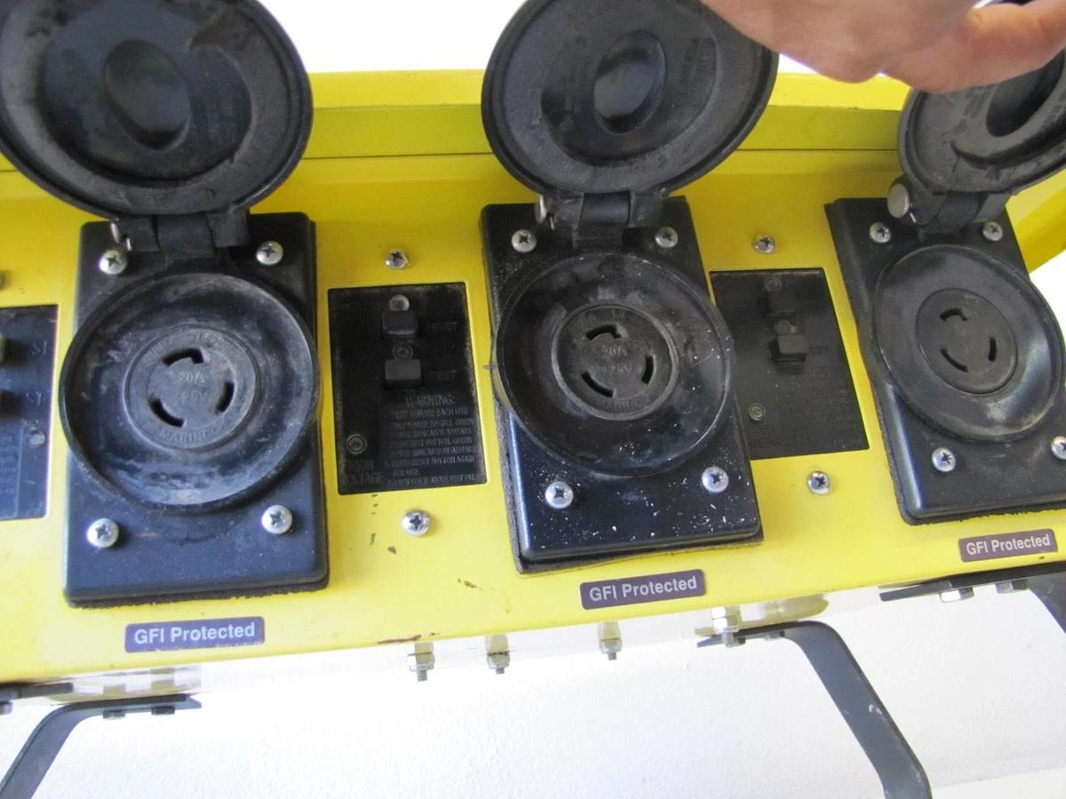 Used CEP 6506-GU Spider Power Distribution Box 50A 125/250V 3P 4W Twistlock Outlets