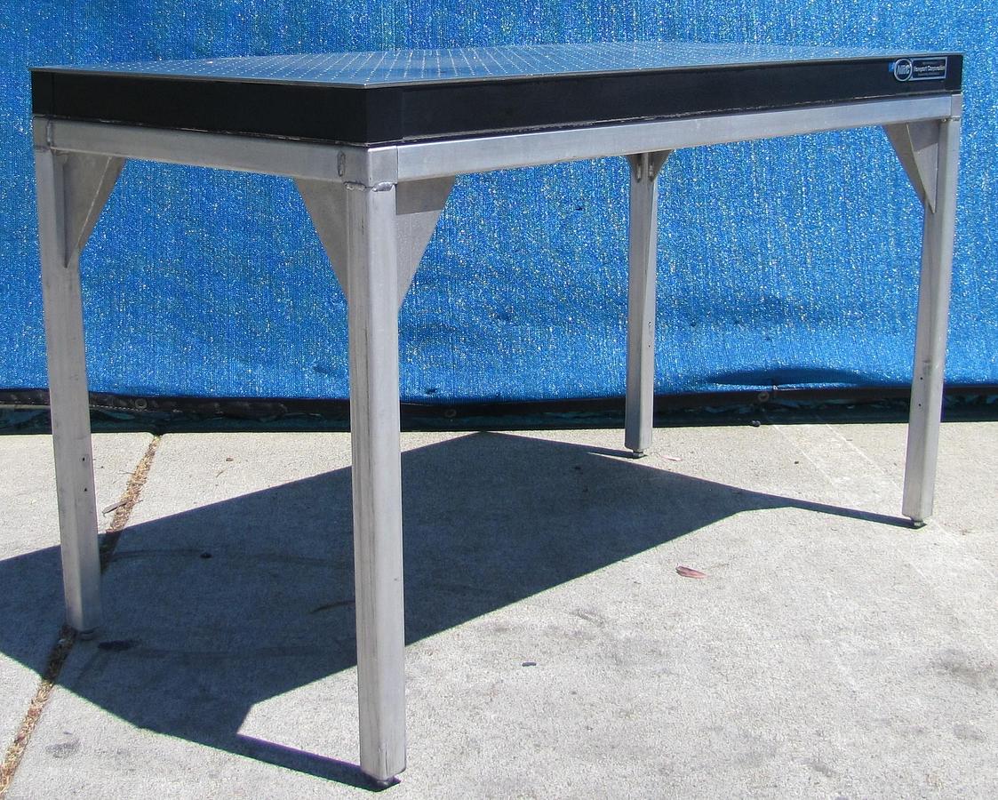 Used Newport NRC 48" x 24" Breadboard Optical Table With Legs Stand 29" High