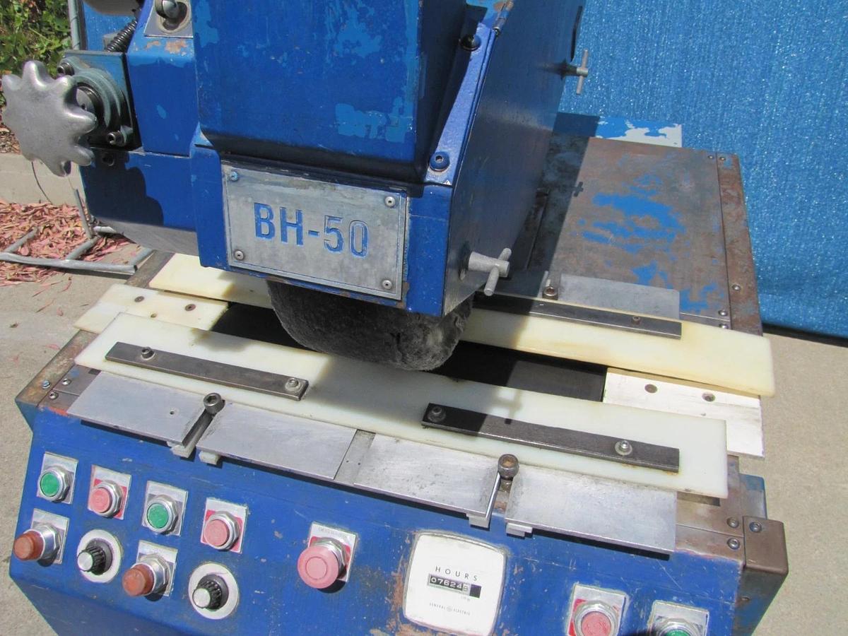 Used Rand Bright BH-50 5HP Tube Sander Polisher 12" Polishing Wheel 230V 3PH