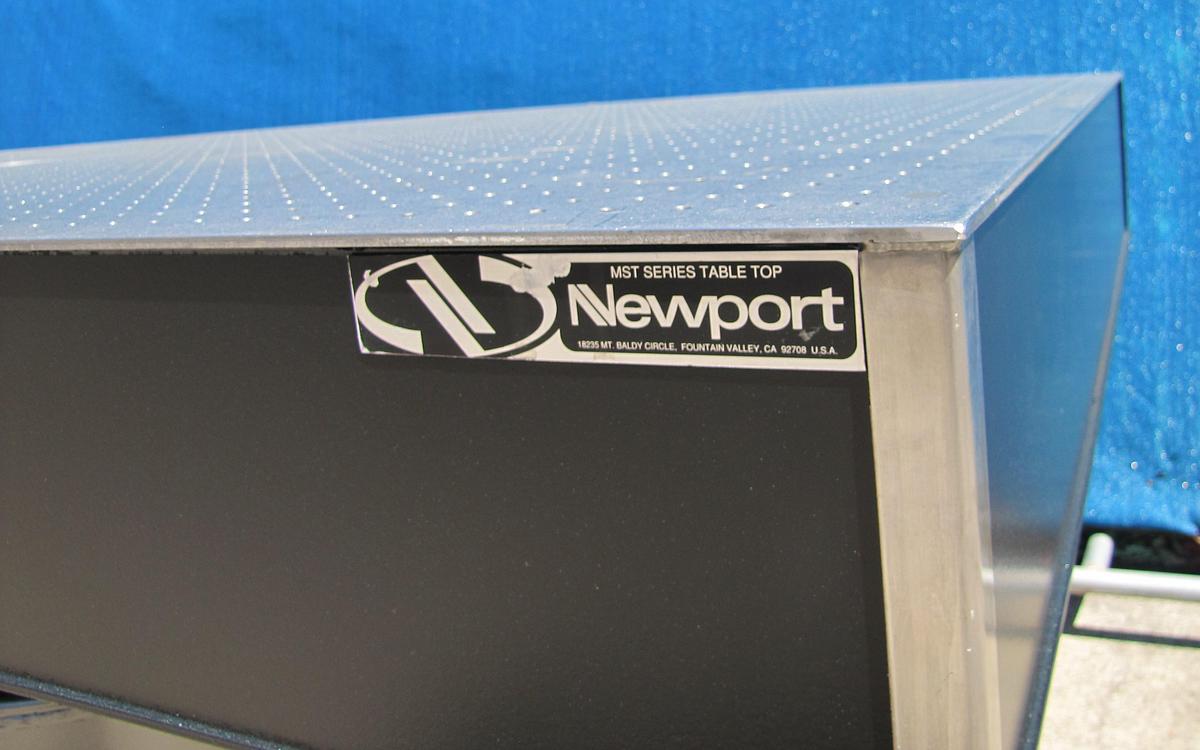 Used Newport MST 8' x 4' Breadboard Optical Table Top with Pneumatic Isolation Legs