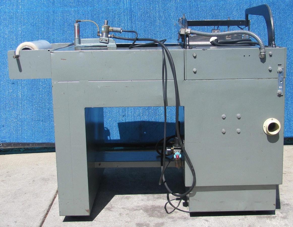 Used Weldotron 5201A L-Bar Heat Shrink Sealer Wrapping Machine & Conveyor 220V 1 Ph