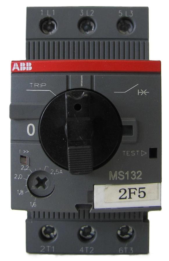 Used ABB Allen Bradley MS132 Manual Motor Starter 1.6 - 2.5A Amp 3 Pole 690V