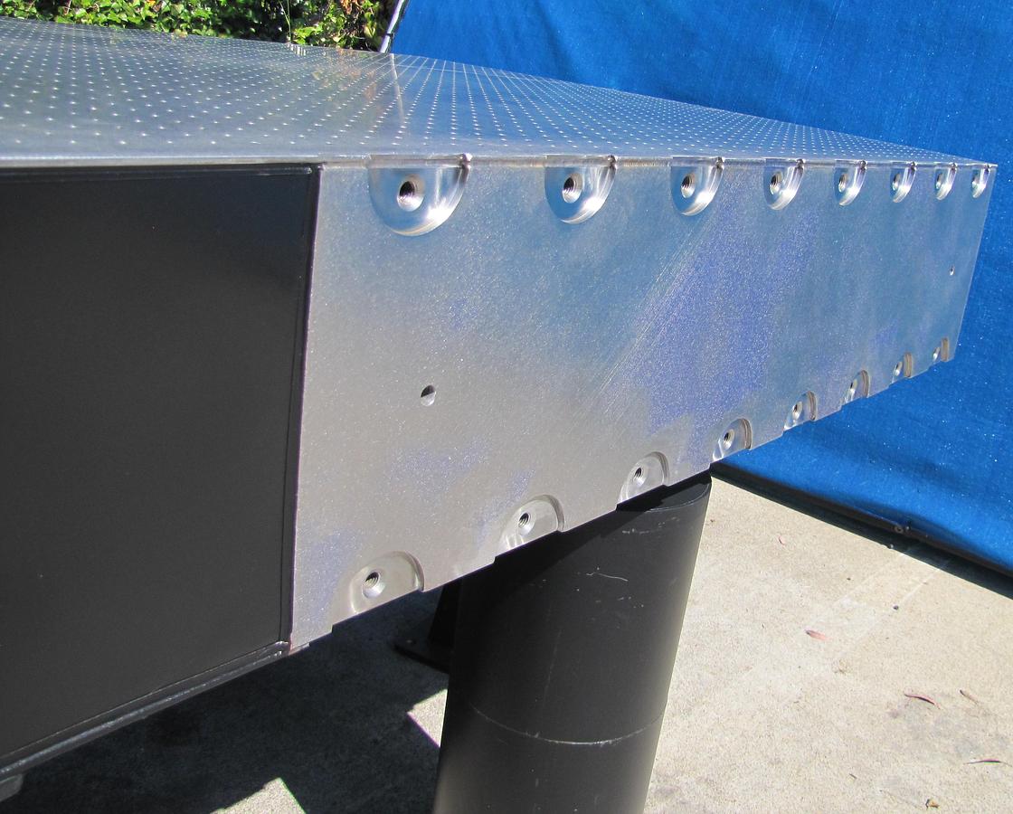 Used Newport RS 4000 10' x 4' Optical Breadboard Sealed Hole Table Top RL-2000 Legs