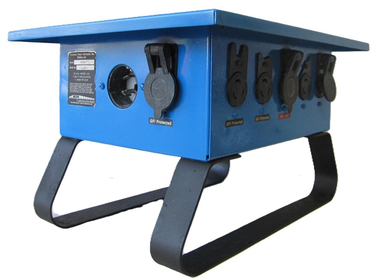 Used CEP 6506-S Spider Temporary Power Distribution Box 50A 125/250V 3P 4W Twist Lock