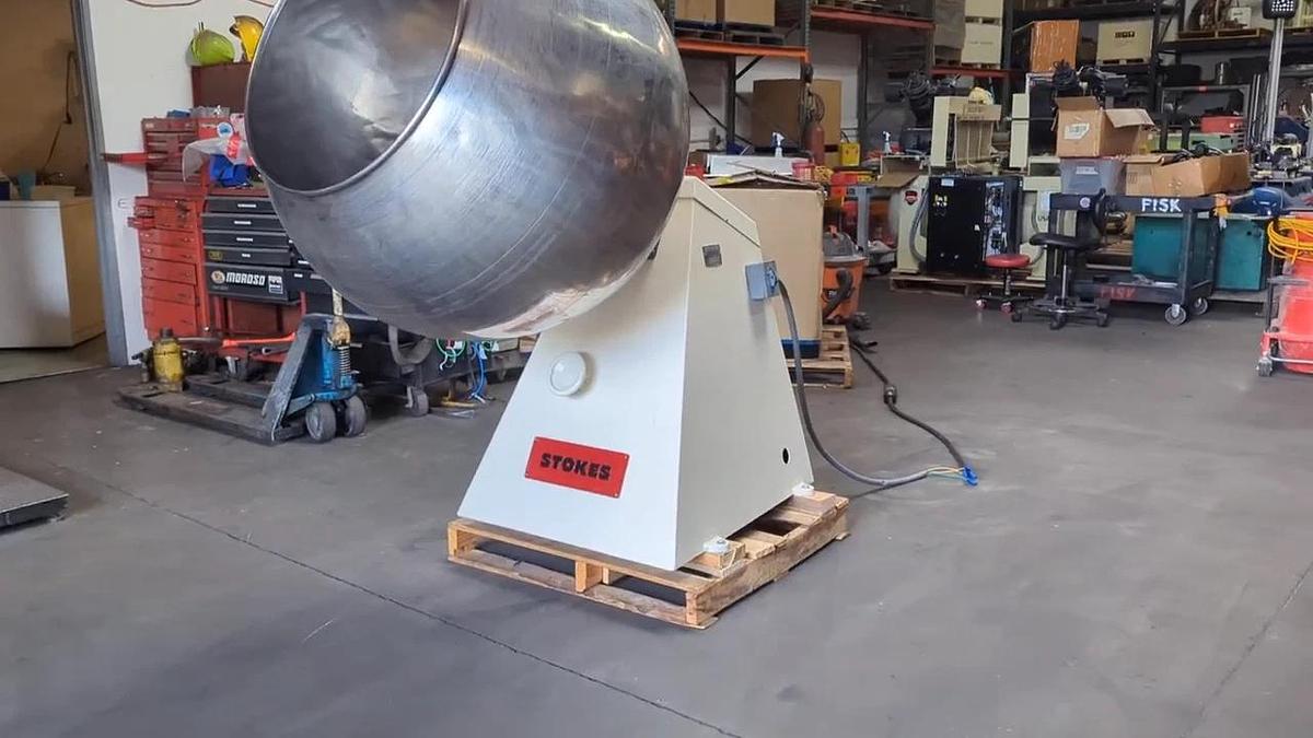 Used Stokes 1.5 HP Chocolate Candy Coating Panner Panning Machine 41" Bowl 460V 3PH