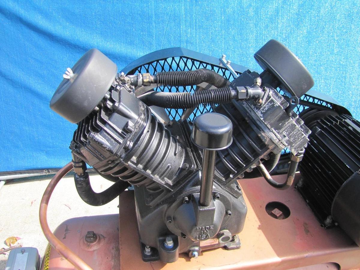 Used Campbell Hausfeld 10HP Piston Air Compressor 80 Gallon Tank 230V 3PH 135 PSI