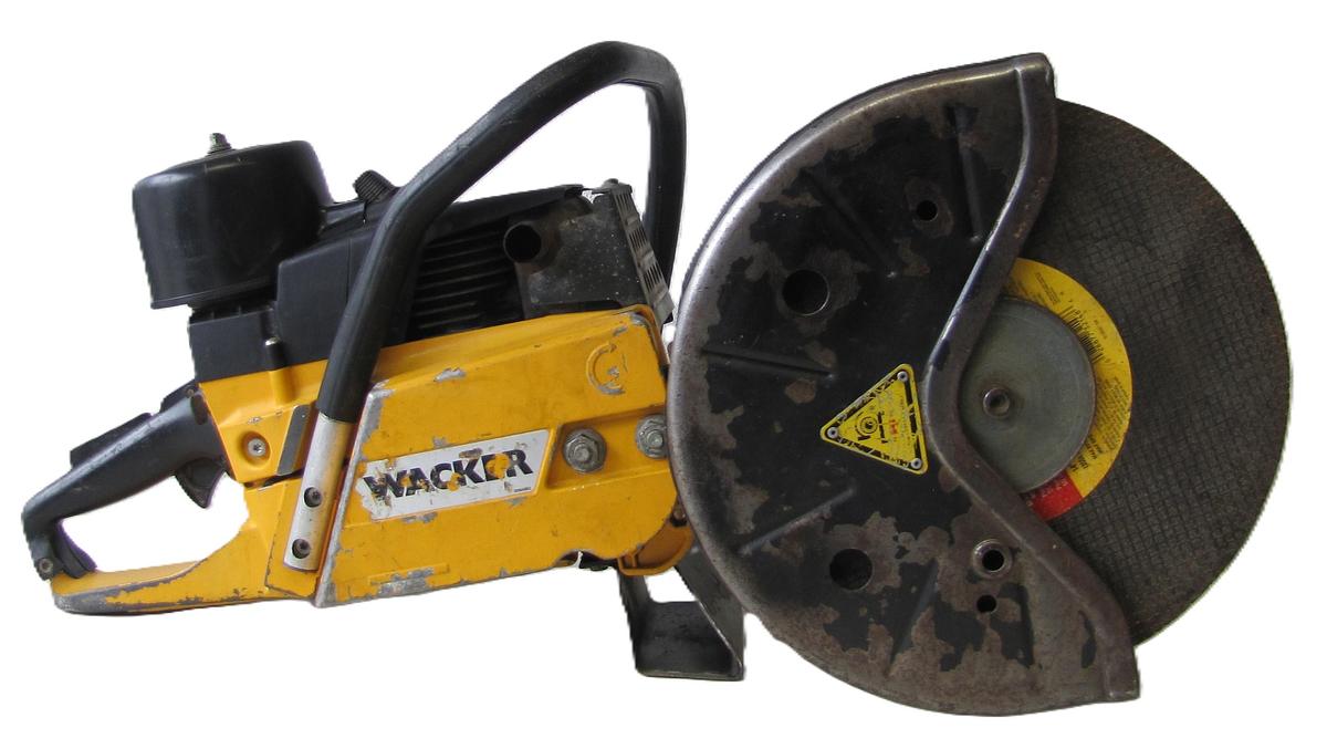 Used Wacker BTS11 Two Stroke Gas Powered 12" Cut Off Saw Concrete Pavement Saw