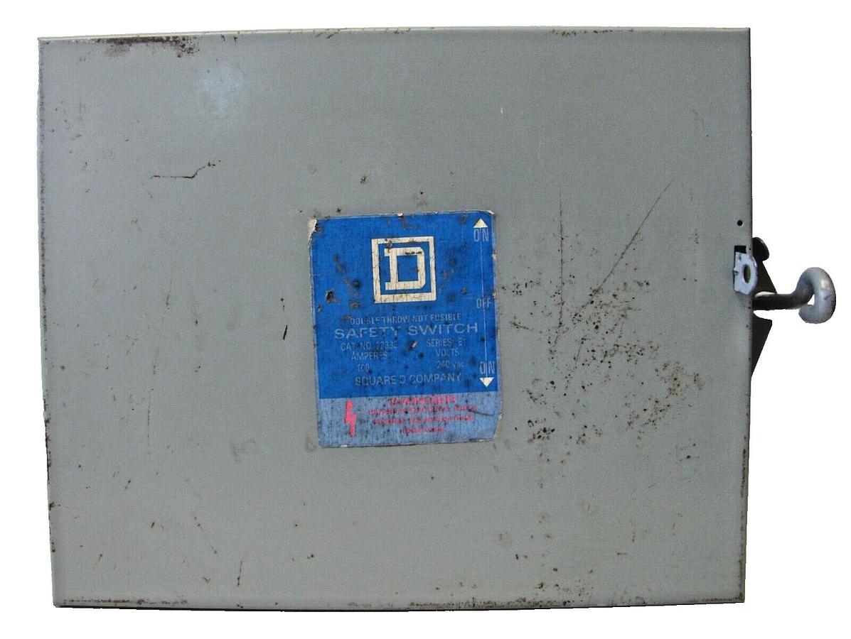 Used Square D 92333 100A Safety Disconnect Switch 100 Amp