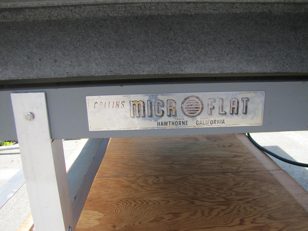 Used Collins Microflat Granite Table 48" x 36" Grade A Inspection Surface Plate