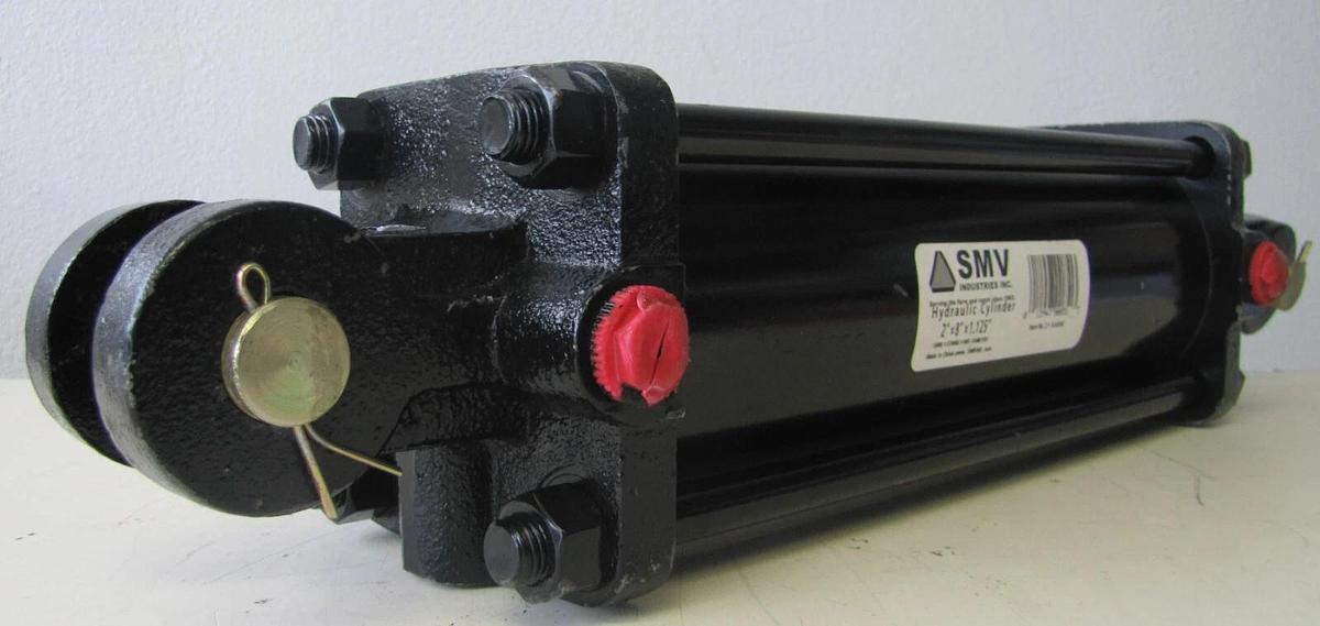 SMV Industries Hydraulic Cylinder 8" Stroke 2" Bore 4.5" Outer Barrel