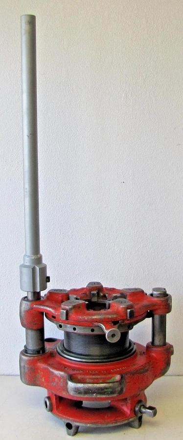 Used Ridgid 141 Receding Geared Pipe Threader 2-1/2" to 4" Jam Proof w/ Extras