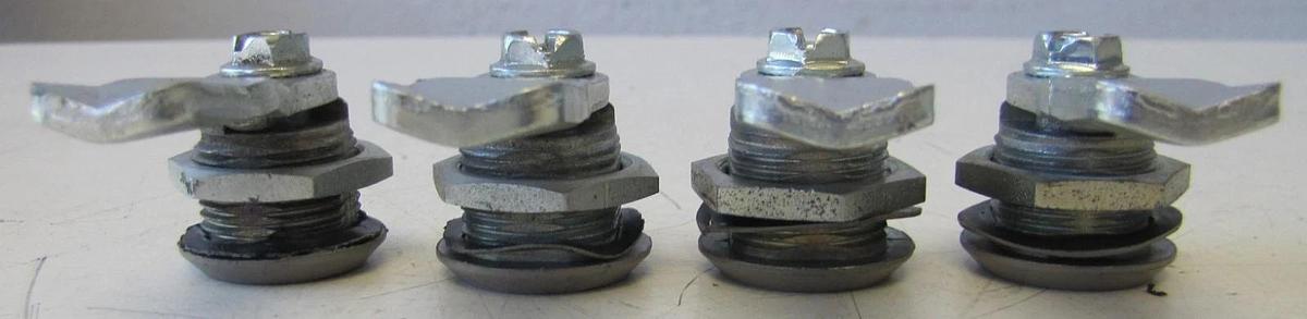 Used Lot of 4 CompAir Leroi Air Compressor Door Panel Cam Locks