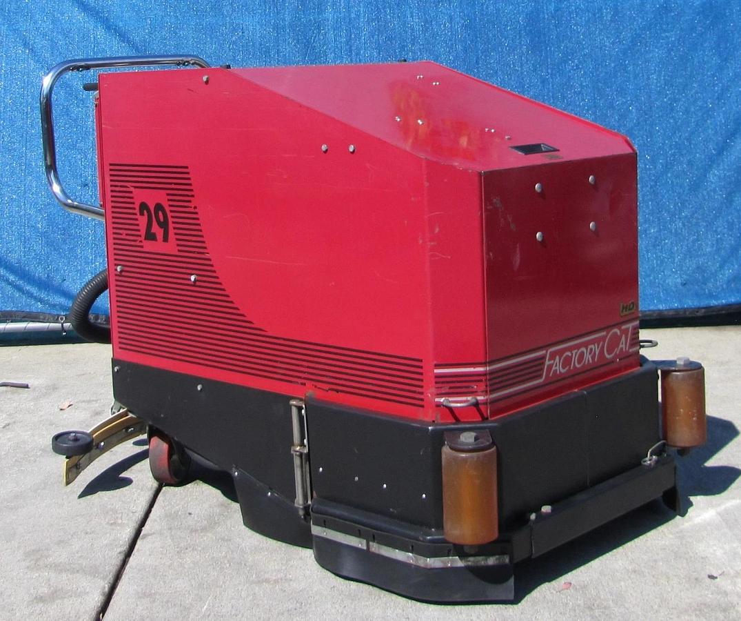 Used Factory Cat Walk Behind Floor Scrubber 29" Path 24VDC Battery System W/ Charger