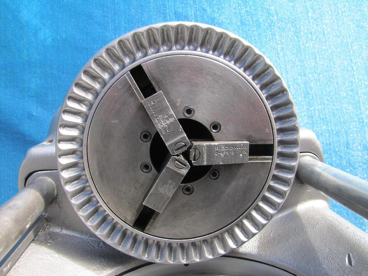 Used Ridgid 535 Pipe Threader 1/2" to 2" Pipe Threading Machine with 815A Die Head #2