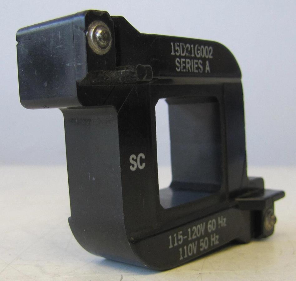 Used General Electric 15D21G002 115V - 120V Coil for Contactor
