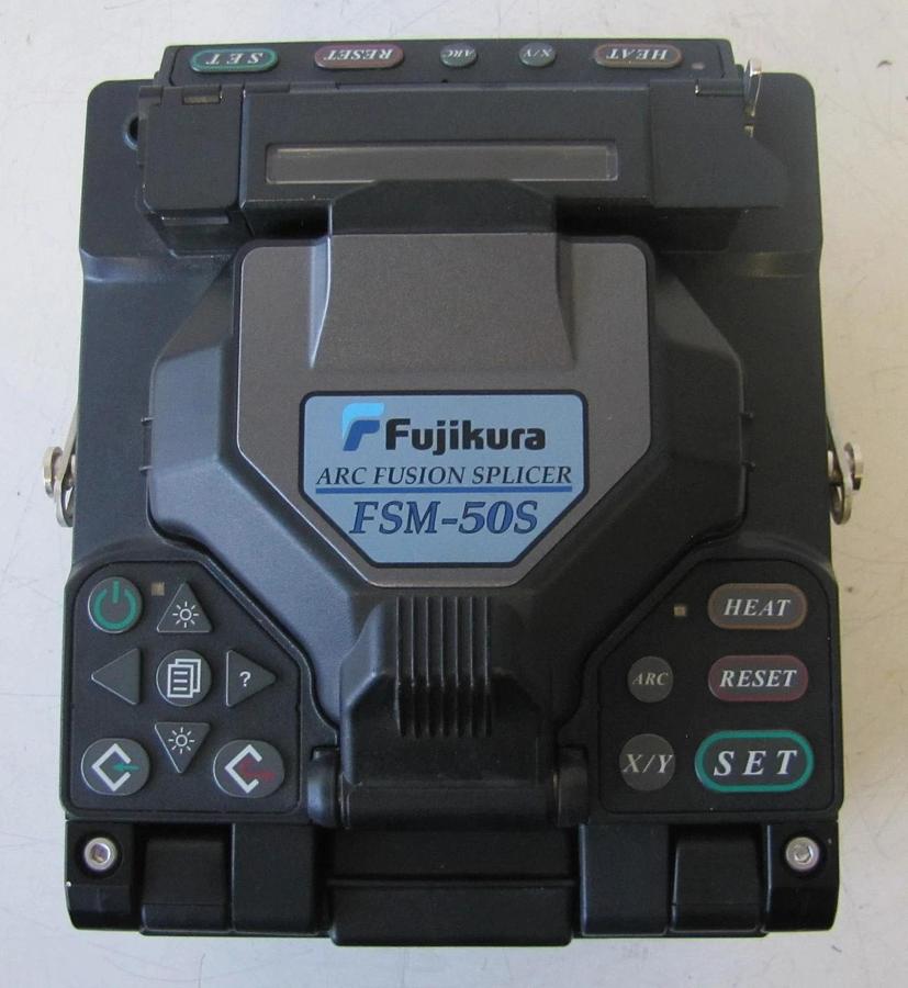 Used Fujikura FSM-50S Optical Fiber Arc Fusion Splicer AS IS with Case and Manual