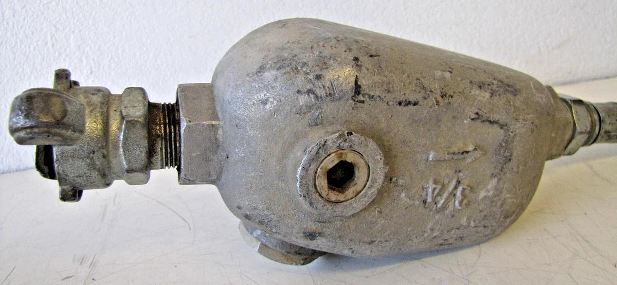 Used American Pneumatic Tools APT 131 Pole Tamper 6" Diameter Base With Hose #1