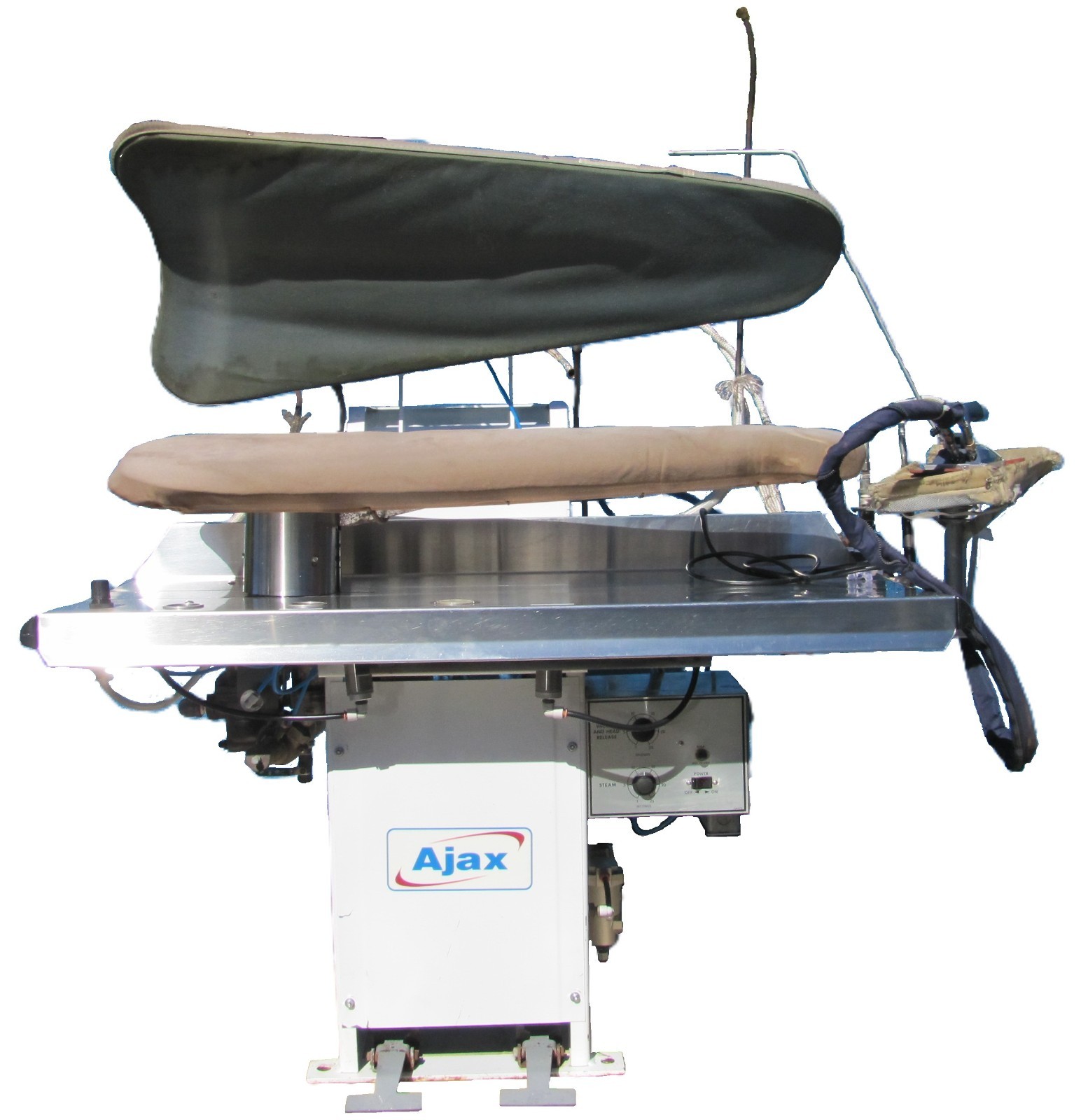 Used Ajax ADCF0446R10002 Dry Cleaning Utility Steam Press Legger Pants 115V w/ Iron