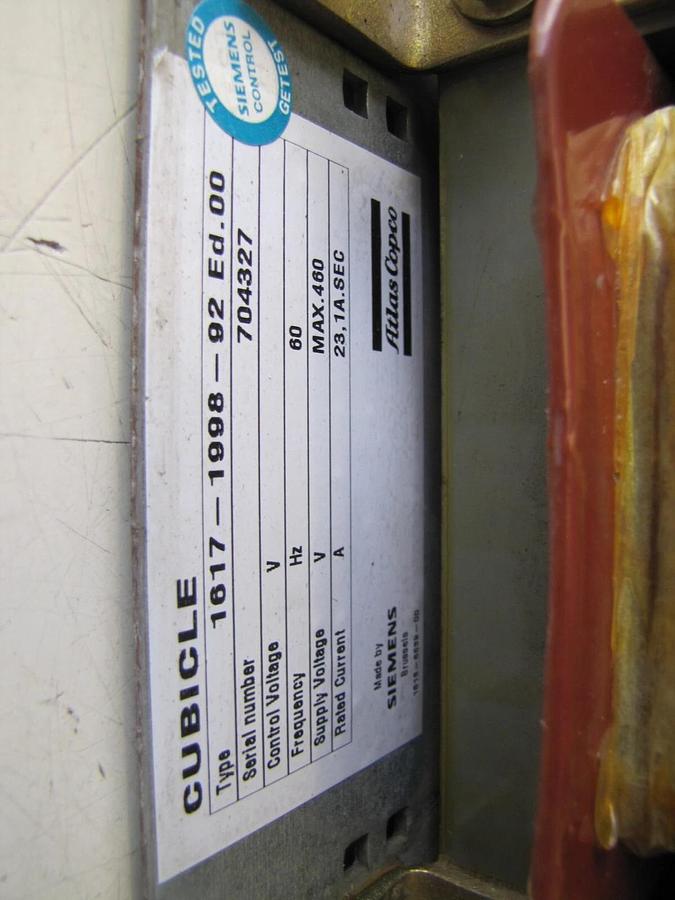 Used Siemens 5.3 KVA SIDAC-T 4AM6395-0AC40-8AN2  Transformer Input 460V Output 230V