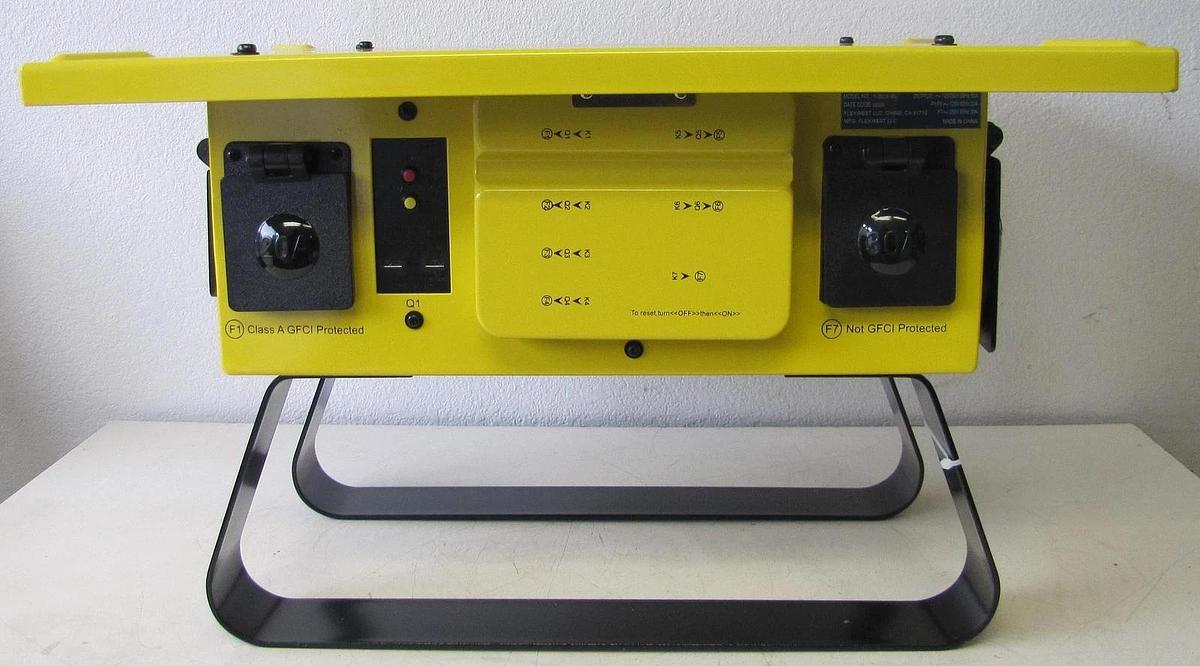 Used Voltec 09-00675 Temporary Power Distribution Box T-BOX-6L