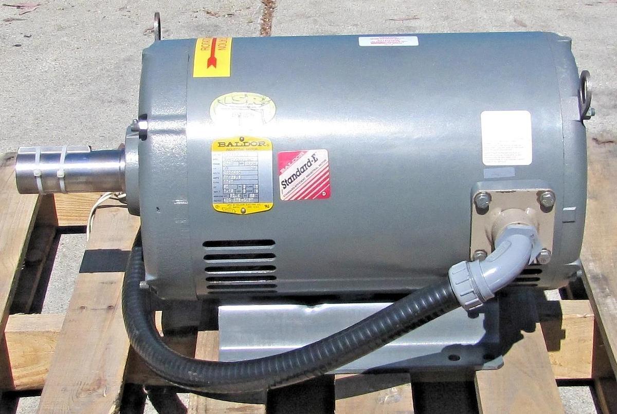 Used Baldor 30 HP Electric Motor 286T 230/460V 3 Phase 1760 RPM 1-7/8" Dia. Shaft