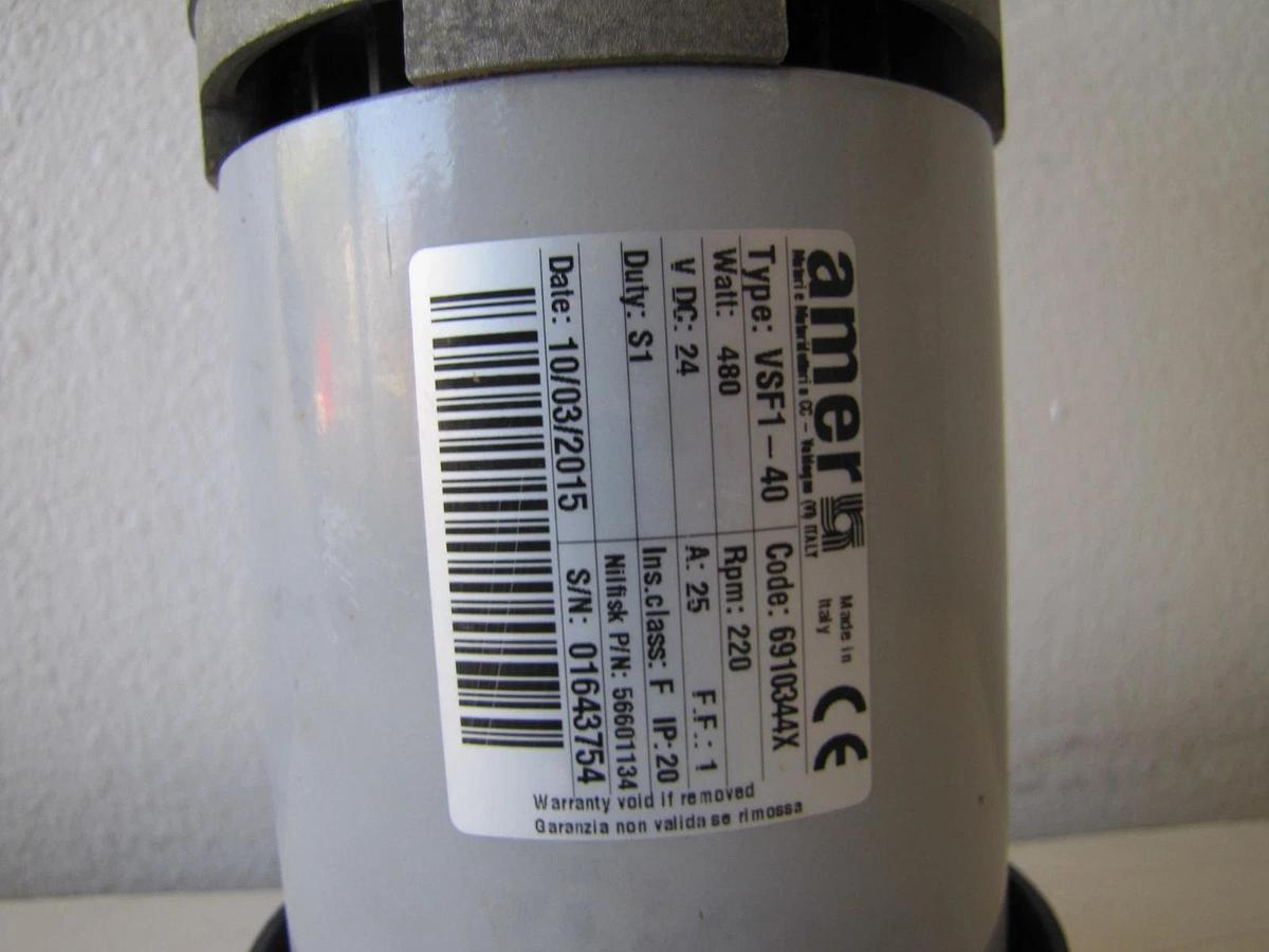 Used Nilfisk Advance Advenger 3400ST Brush Motor Gearbox Assy 56601134 Floor Scrubber