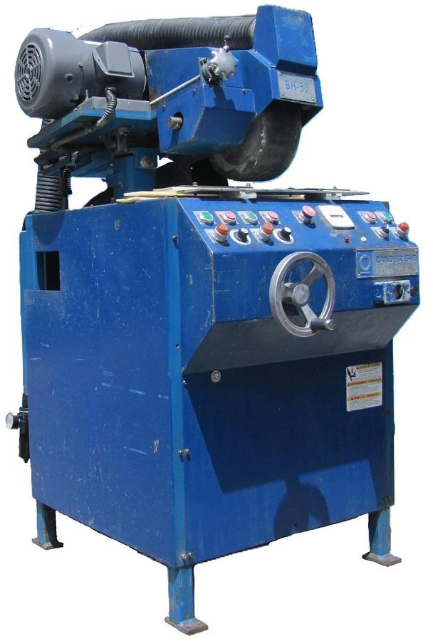 Used Rand Bright BH-50 5HP Tube Sander Polisher 12" Polishing Wheel 230V 3PH