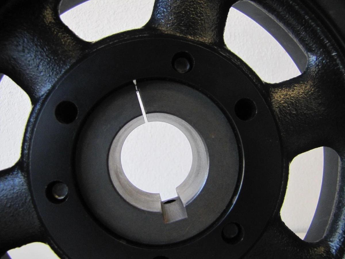 Used SK 3B94 3 Groove V-Belt Pulley 9.75" OD with Bushing 1-5/8" Keyed Bore