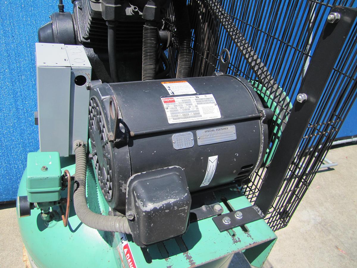 Used Speedaire 10 HP Piston Air Compressor with 80 Gallon Tank 175 PSI 230V 3 Phase