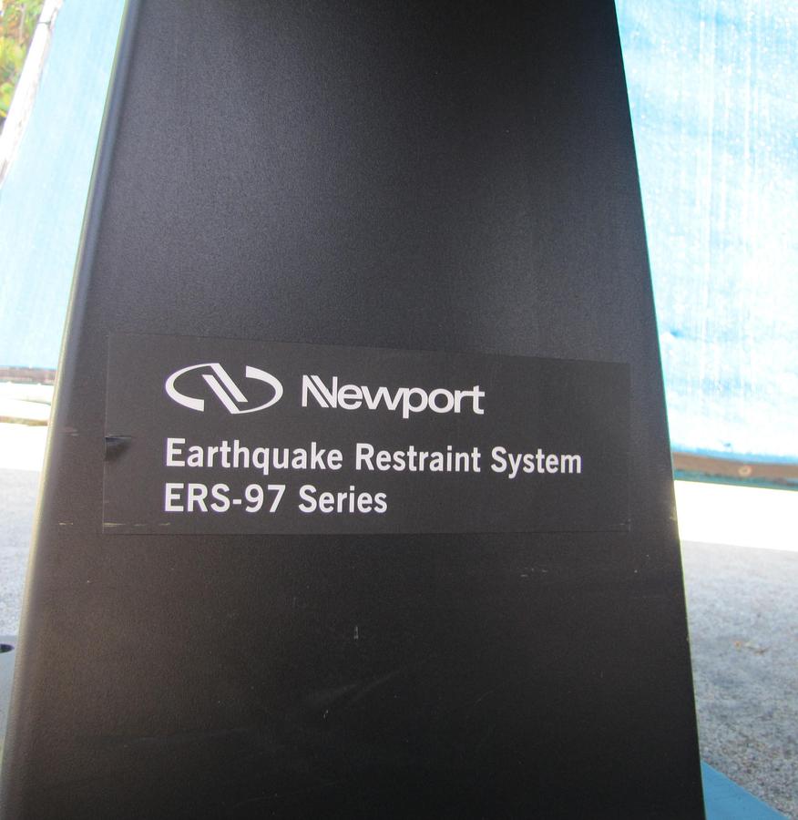 Used Newport RS 4000 10' x 4' Optical Breadboard Sealed Hole Table Top RL-2000 Legs