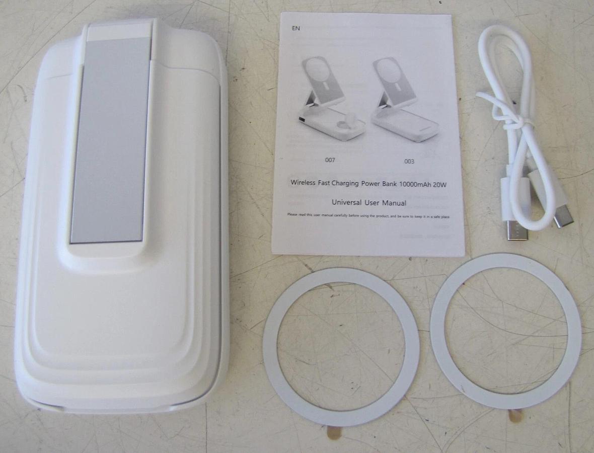 Used BezosMax Magnetic 10000mAh Power Bank Wireless Portable Charger