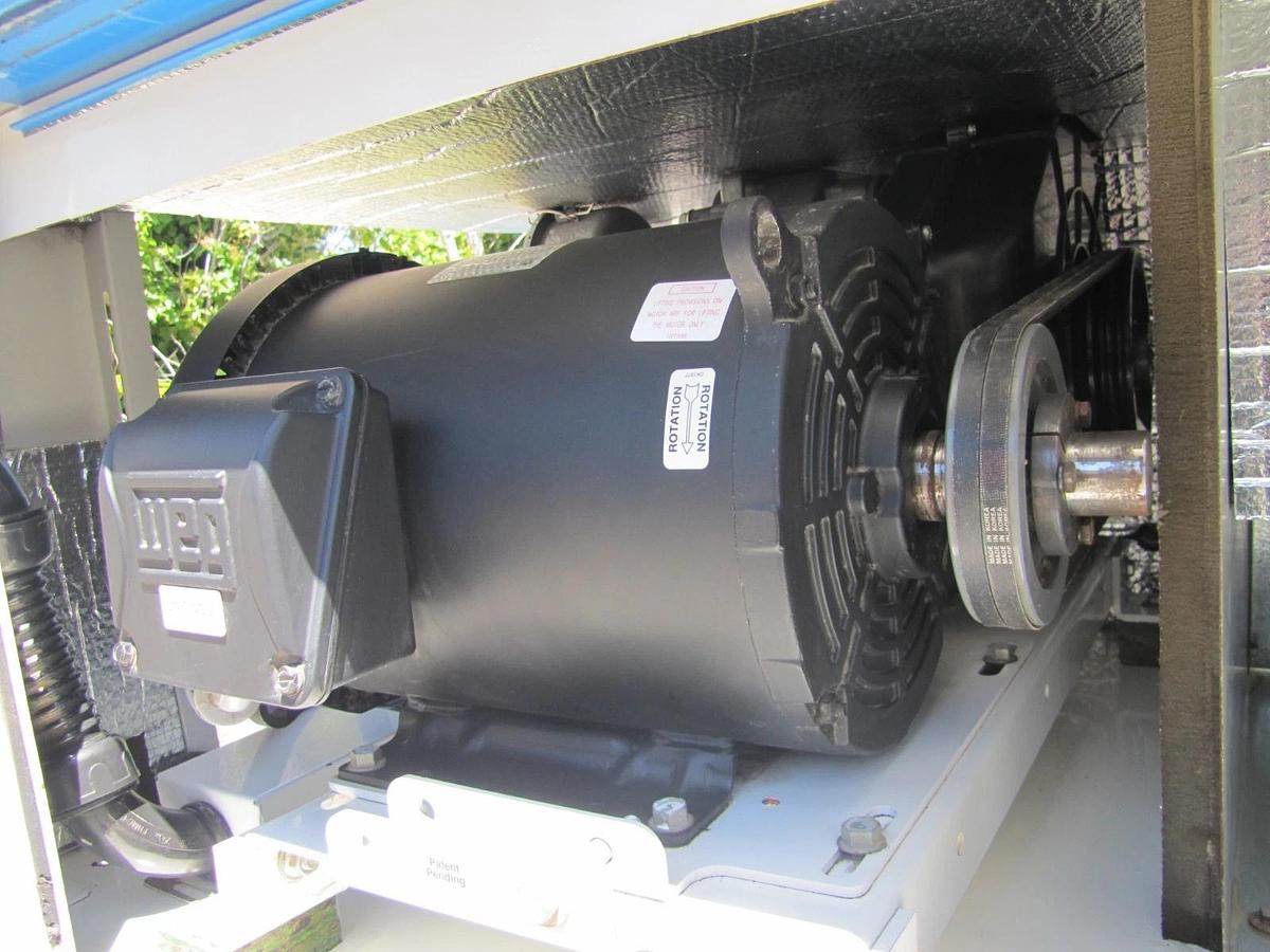 Used Powerex WhisperAIR Oil Less Dual 7.5 HP Scroll Compressor 200 Gallon Tank AS IS