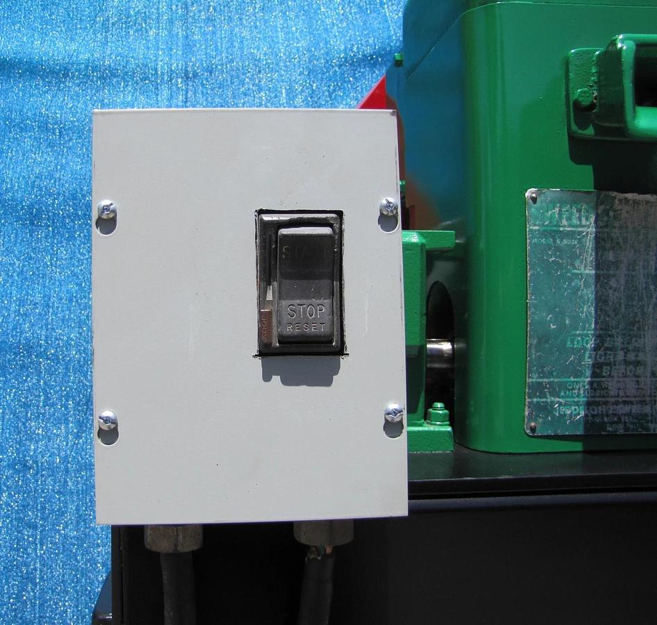 Used Sweed Metal Scrap Banding Wire Recycling Chopper with Wheeled Stand 460V 3PH