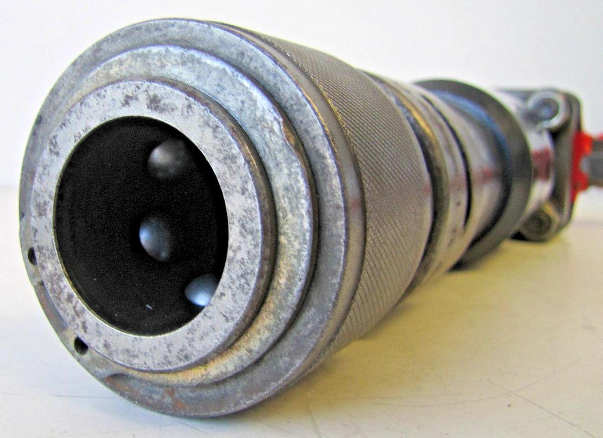 Used Industrial Pneumatic 25 lb Rivet Buster Air Hammer w/ Hose & In-Line Lubricator
