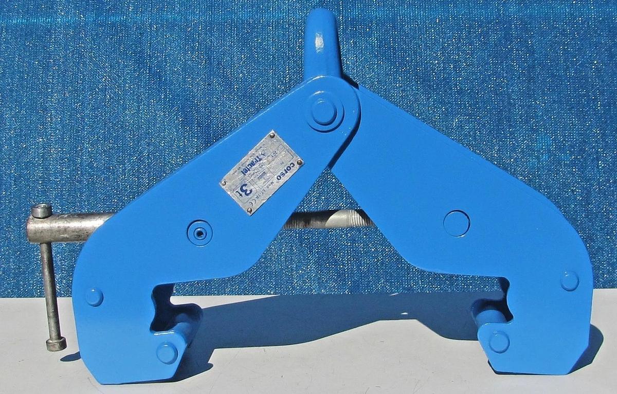 Used Tractel Corso 3 Ton / 6000 Lbs I-Beam Lifting Clamp 3-1/2" to 13" Jaw LT-3B  #1