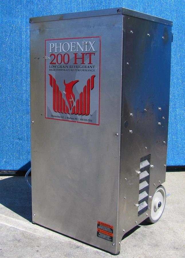Used Phoenix 200HT Commercial Portable Dehumidifier 110V 135 PPD 380 CFM Restoration