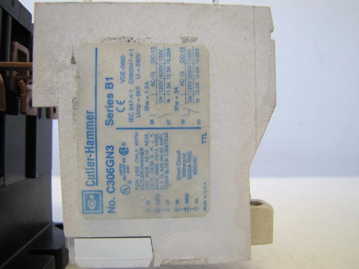 Used Square D 120 Amp Motor Starter Contactor 120V Coil 120A with Overload Relay