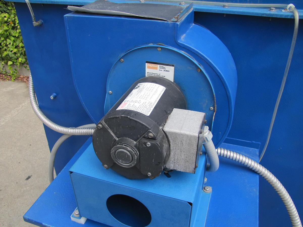 Used Filter 1 Hydrotron 10 HP Wet Dust Collector 5000 CFM NG HWF-5-50-10-VF 460V