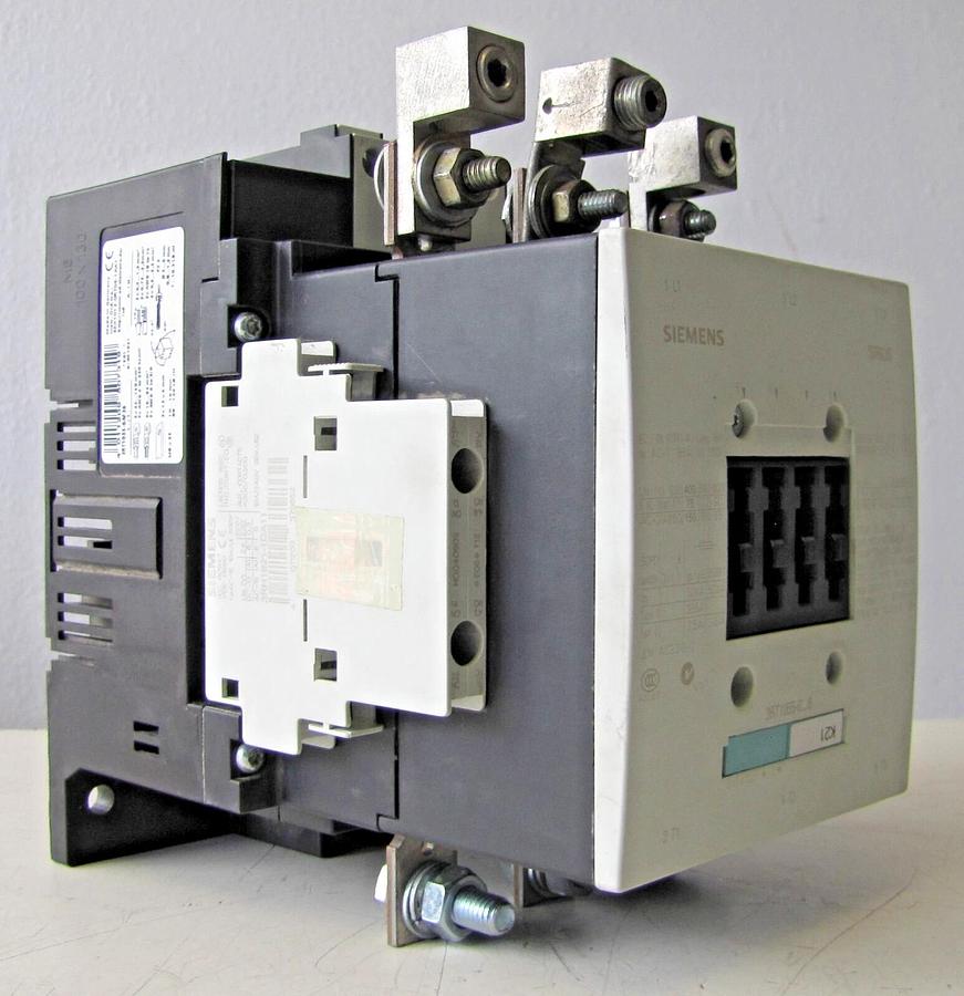 Used Siemens Sirius 185 Amp Contactor 3RT1055-6 185A 1000V 3 Phase 115V Coil 3 Pole