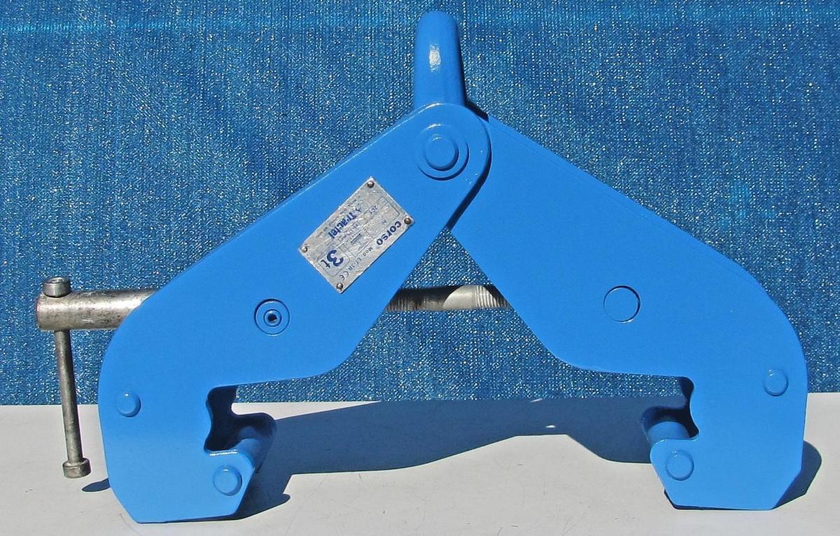 Used Tractel Corso 3 Ton / 6000 Lbs I-Beam Lifting Clamp 3-1/2" to 13" Jaw LT-3B  #1