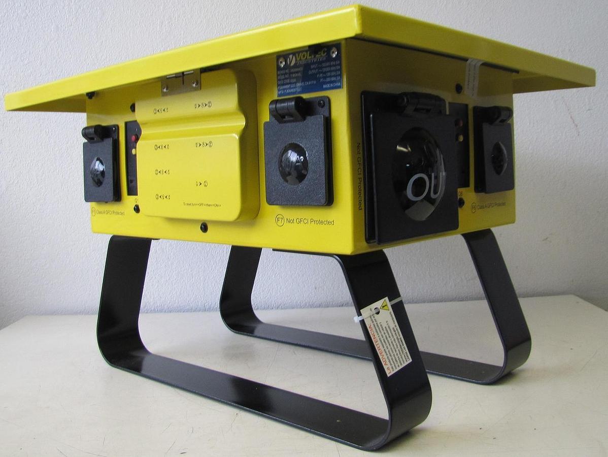 Used Voltec 125/250V 50A Temporary Power Distribution Spider Box T-BOX-6L Twist Lock