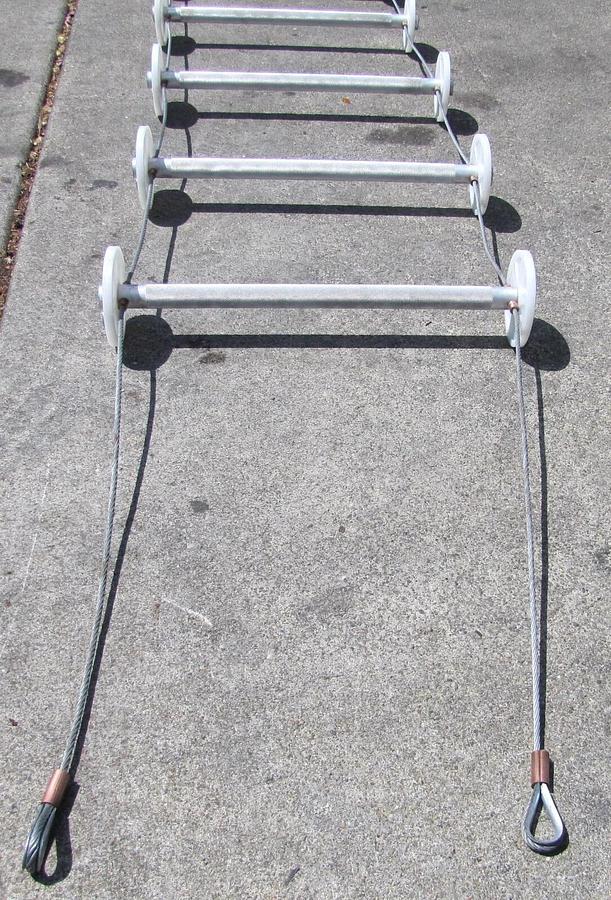 Used Guardian Fall Protection 17 Ft Rapid Deployment Rescue Ladder Rescue System