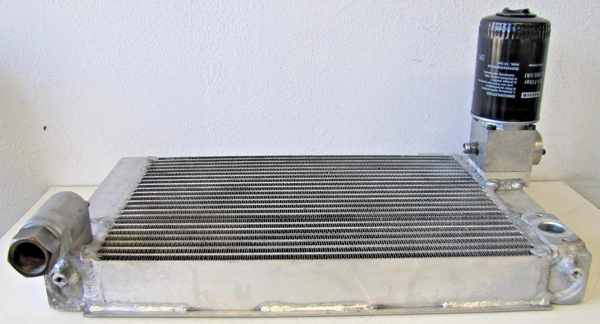 Used Kaeser SK-26 Air Compressor Oil Cooler Heat Exchanger 5.1026.00010 5.1026.0