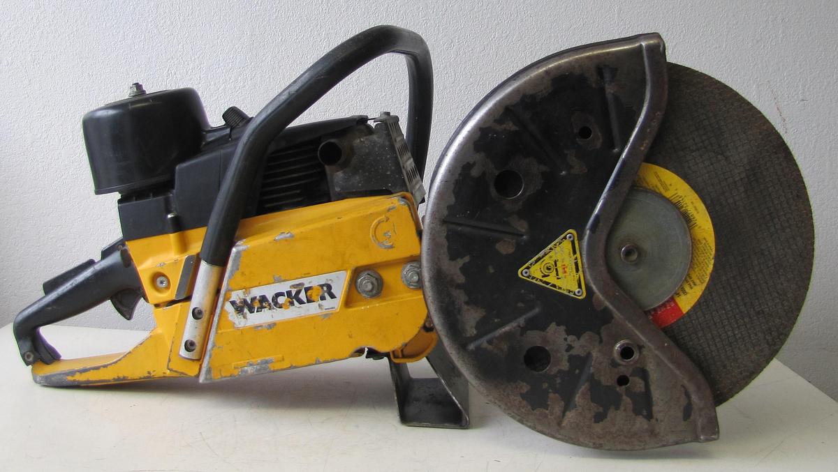Used Wacker BTS11 Two Stroke Gas Powered 12" Cut Off Saw Concrete Pavement Saw