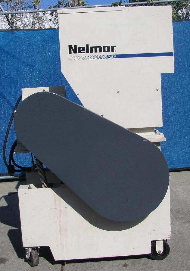 Used Nelmor AEC 10 HP Plastic Granulator Chopper Grinder Machine G1215P1 230V 3 Phase